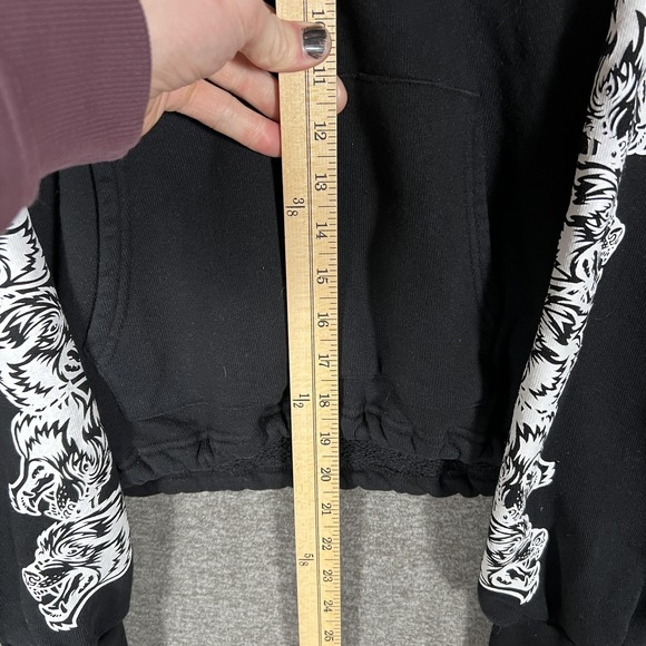 Darc Sport SHE Tracksuit Womens S Black Wolves Crop Sweatshirt Joggers 2 Piece - Picture 4 of 13